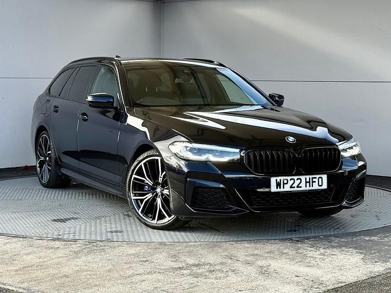 Black Used 2022 BMW 520 M Sport Estate | £24,499 (Fair price) - Image 1/4