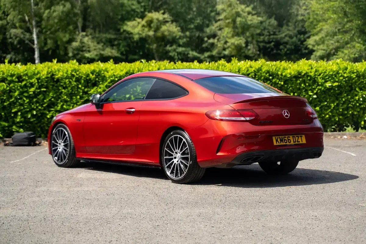 Used Mercedes C43 AMG Premium Plus 395 HP (290 kW) 2016 Red Coupe