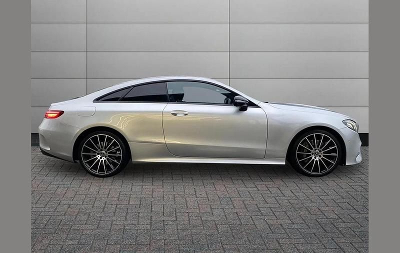 Used Mercedes E350 AMG line 295 HP (216 kW) 2019 Silver Coupe