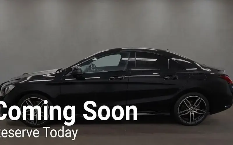 Used Mercedes CLA220 AMG line 177 HP (130 kW) 2017 Black Coupe