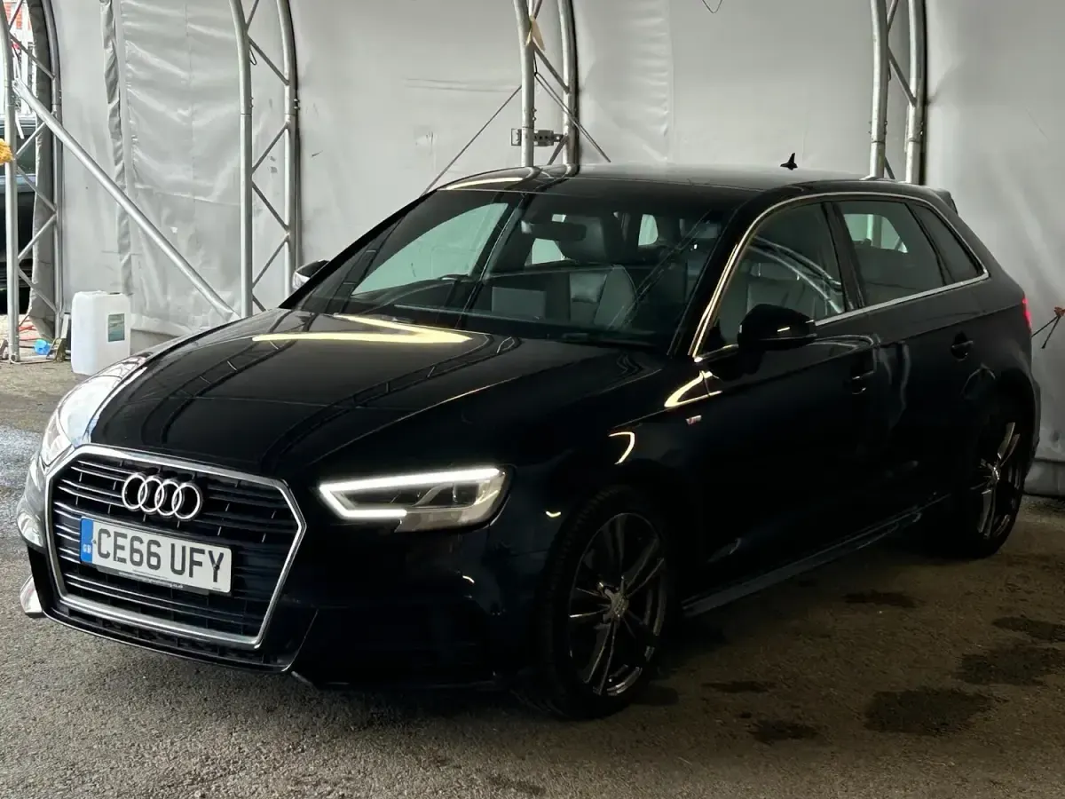 Used Audi A3 Sportback S-Line 150 HP (110 kW) 2016 Black Hatchback