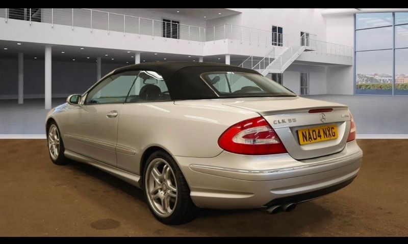 Used Mercedes CLK55 AMG AMG 369 HP (271 kW) 2004 Silver Cabriolet