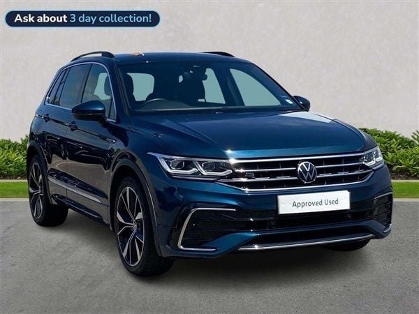 Blue Used 2023 VW Tiguan R-line SUV | £31,154 (Fair price) - Image 1/4