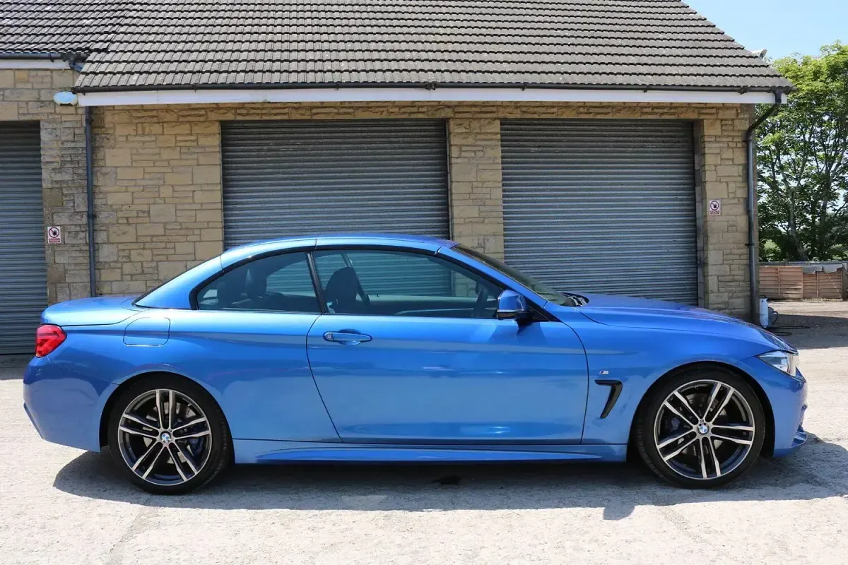 Used BMW 420 M Sport 190 HP (139 kW) 2018 Blue Cabriolet