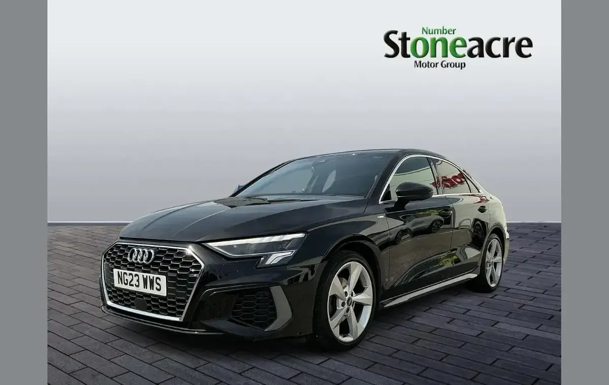 Used Audi A3 S-Line 147 HP (108 kW) 2023 Black Sedan