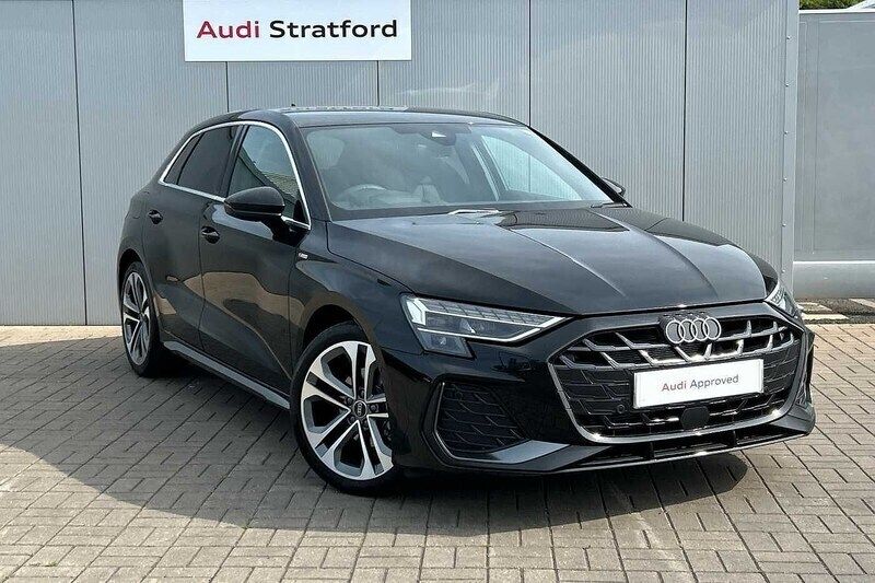 Mythos black New 2025 Audi A3 S-Line Hatchback | £34,950 (Fair price) - Image 1/4