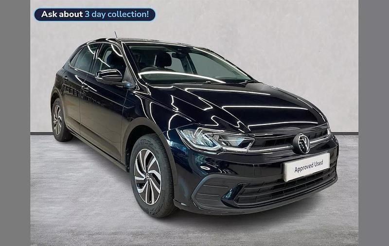 Black Used 2024 VW Polo Life Hatchback | £17,499 (Good price) - Image 1/4