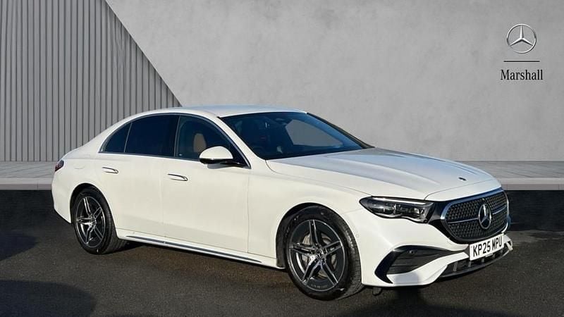 Used Mercedes E220 Advanced 197 HP (144 kW) 2025 Manufaktur opalite white bright