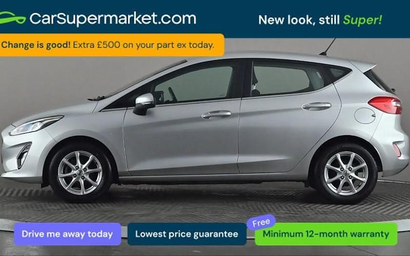 Used Ford Fiesta Zetec 101 HP (74 kW) 2018 Silver Hatchback