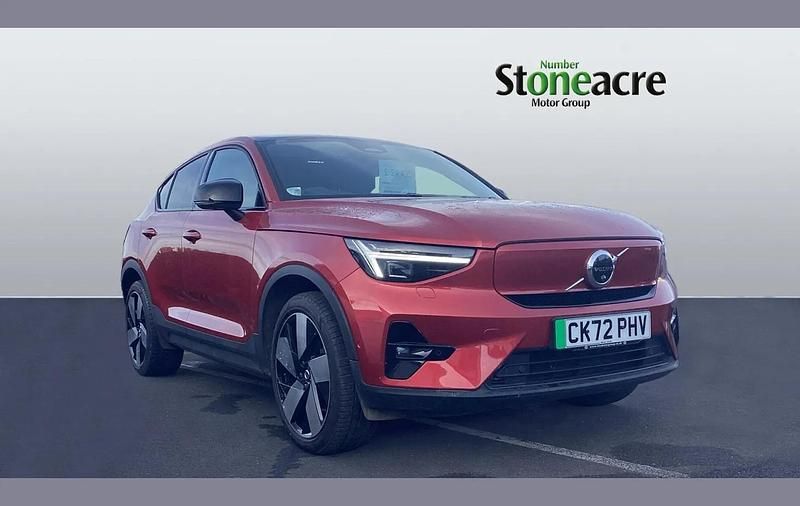 Red Used 2022 Volvo C40 Ultimate SUV | £23,495 (Fair price) - Image 1/4