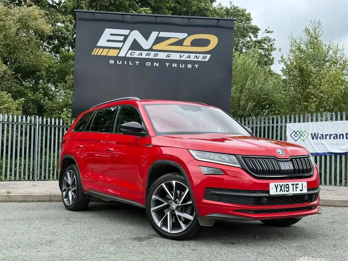 Used Skoda Kodiaq SportLine 190 HP (139 kW) 2019 Red SUV
