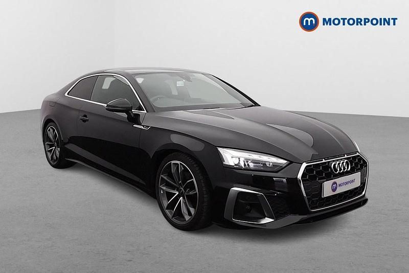 Black Used 2021 Audi A5 S-Line Coupe | £22,599 (Good price) - Image 1/4