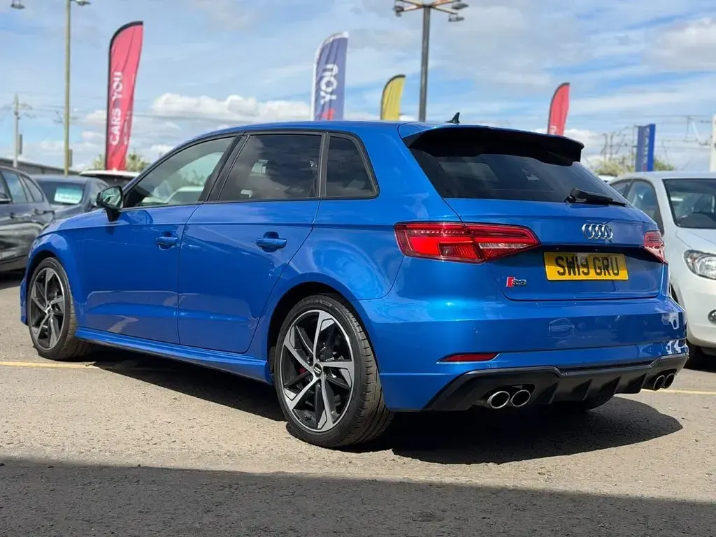 Used Audi S3 Sportback Black Edition 300 HP (220 kW) 2019 Blue Hatchback