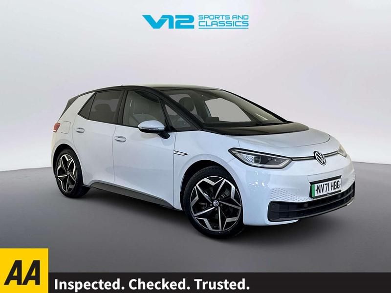 Used VW ID.3 Pro 106 kW (145 HP) 2021 White Hatchback