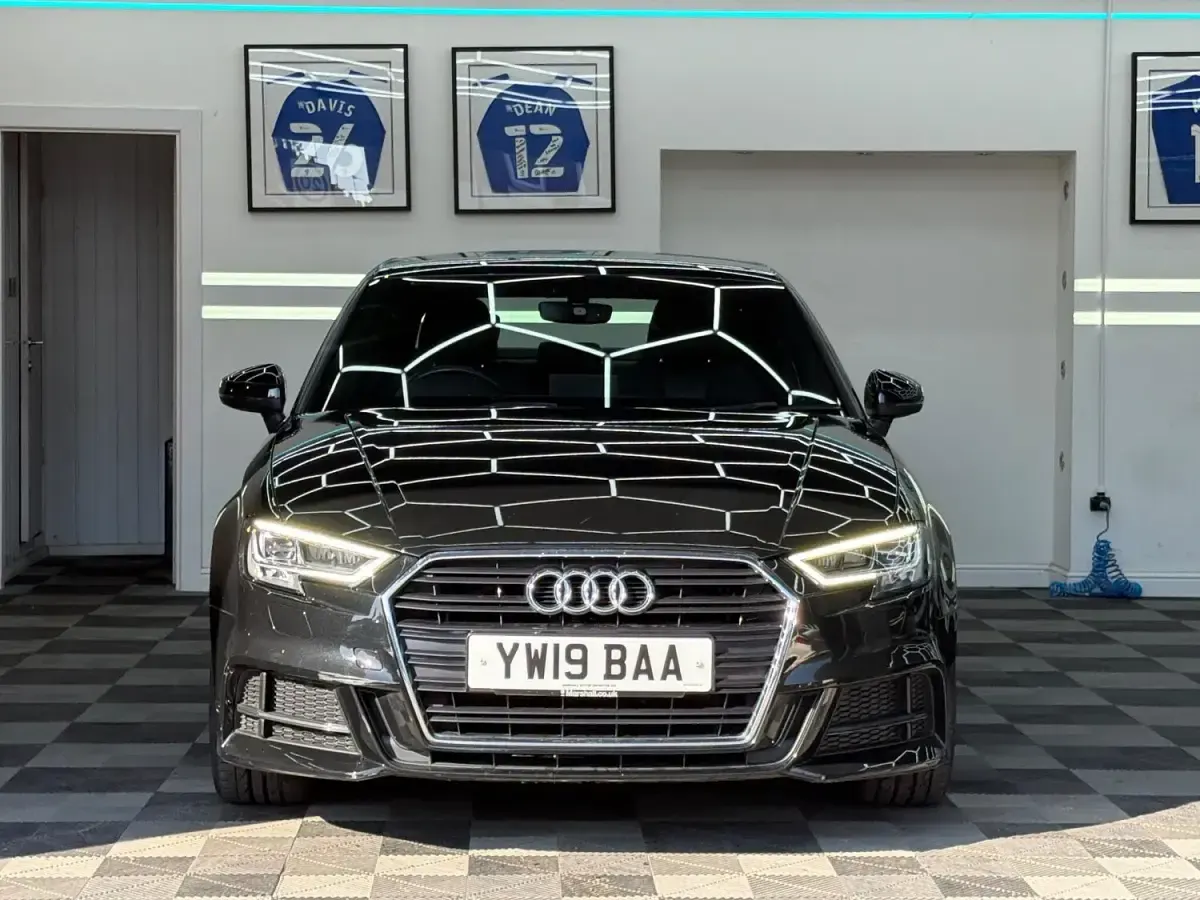 Used Audi A3 S-Line 150 HP (110 kW) 2019 Black Sedan