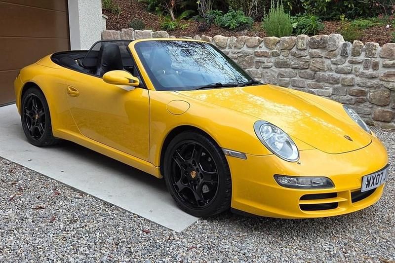 Used Porsche 911 2007 Yellow Cabriolet