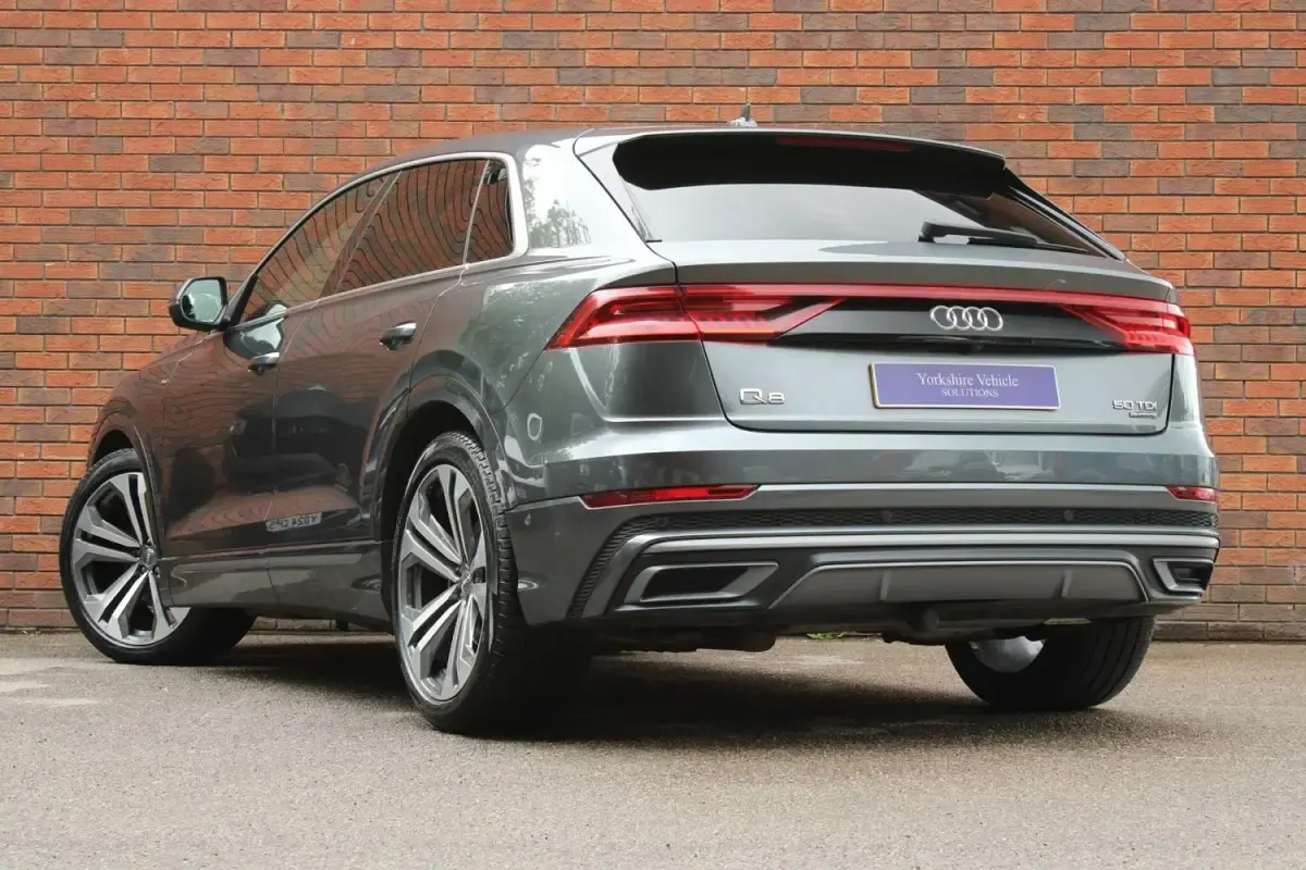 Begagnad Audi Q8 S-Line 286 HK (210 kW) 2018 Grå SUV