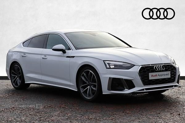 White Used 2023 Audi A5 S-Line Hatchback | £28,990 (Fair price) - Image 1/4