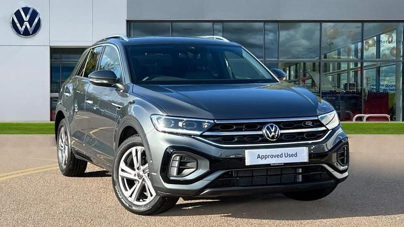Indium grey metallic New 2025 VW T-Roc R-line SUV | £31,345 (Expensive) - Image 1/4
