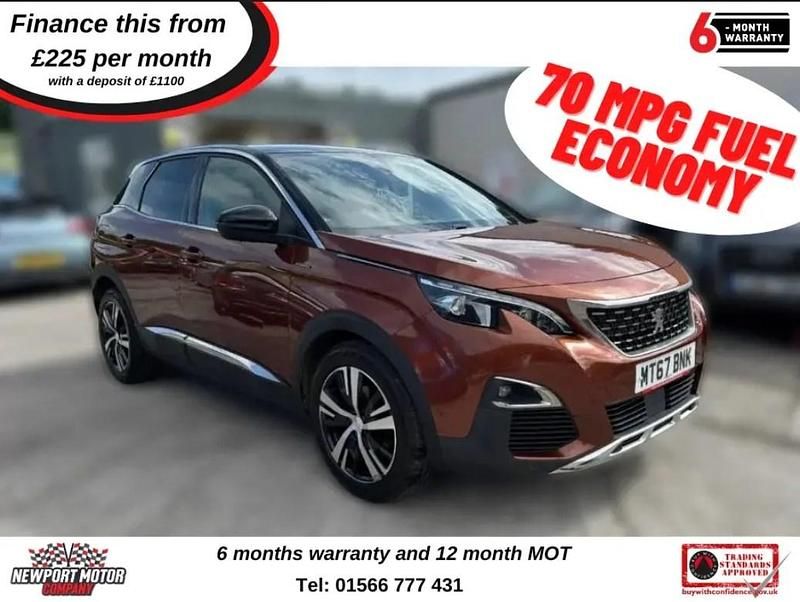 Used Peugeot 3008 GT-line 2017 Bronze Hatchback
