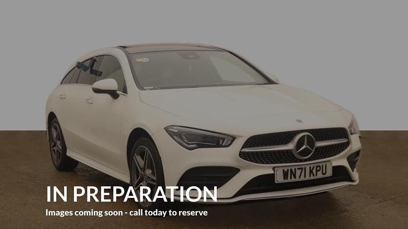 White Used 2021 Mercedes CLA250e AMG Line Premium Plus Sedan | £23,620 (Fair price) - Image 1/4