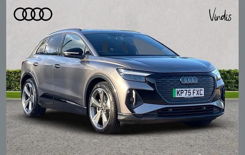 Grey New 2025 Audi Q4 e-tron Black Edition SUV | £41,454 - Image 1/4