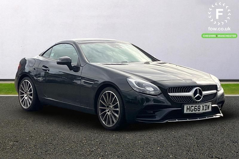 Black Used 2018 Mercedes SLC180 AMG line Cabriolet | £16,299 (Good price) - Image 1/3