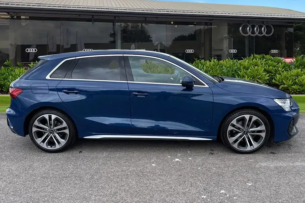 Used Audi A3 S-Line 150 HP (110 kW) 2024 Blue Hatchback