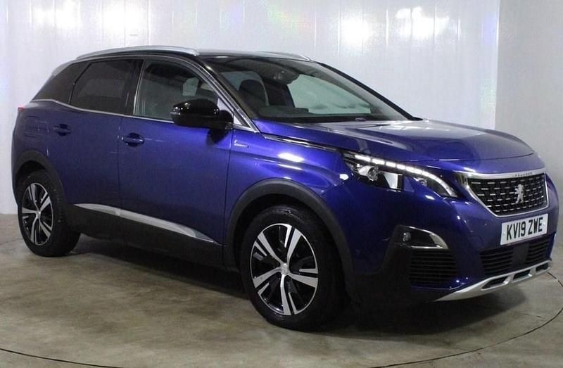 Blue Used 2019 Peugeot 3008 GT-line SUV | £9,750 (Good price) - Image 1/3