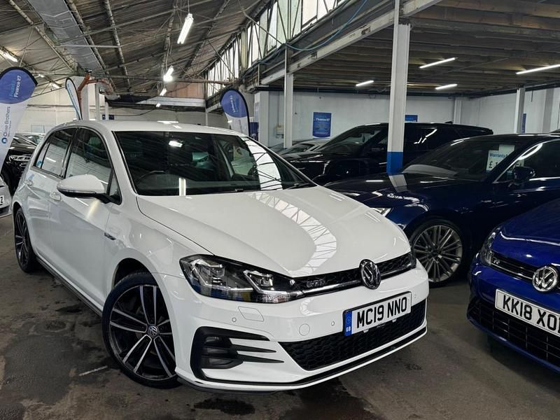 White Used 2019 VW Golf VII GTD Hatchback | £20,995 (Good price) - Image 1/3