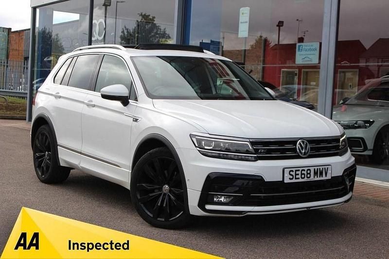 White Used 2019 VW Tiguan R-line SUV | £19,995 (Good price) - Image 1/4