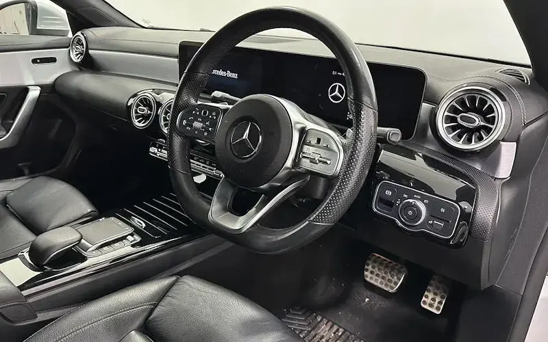 Used Mercedes CLA200 AMG Line Premium 163 HP (119 kW) 2020 Silver Coupe