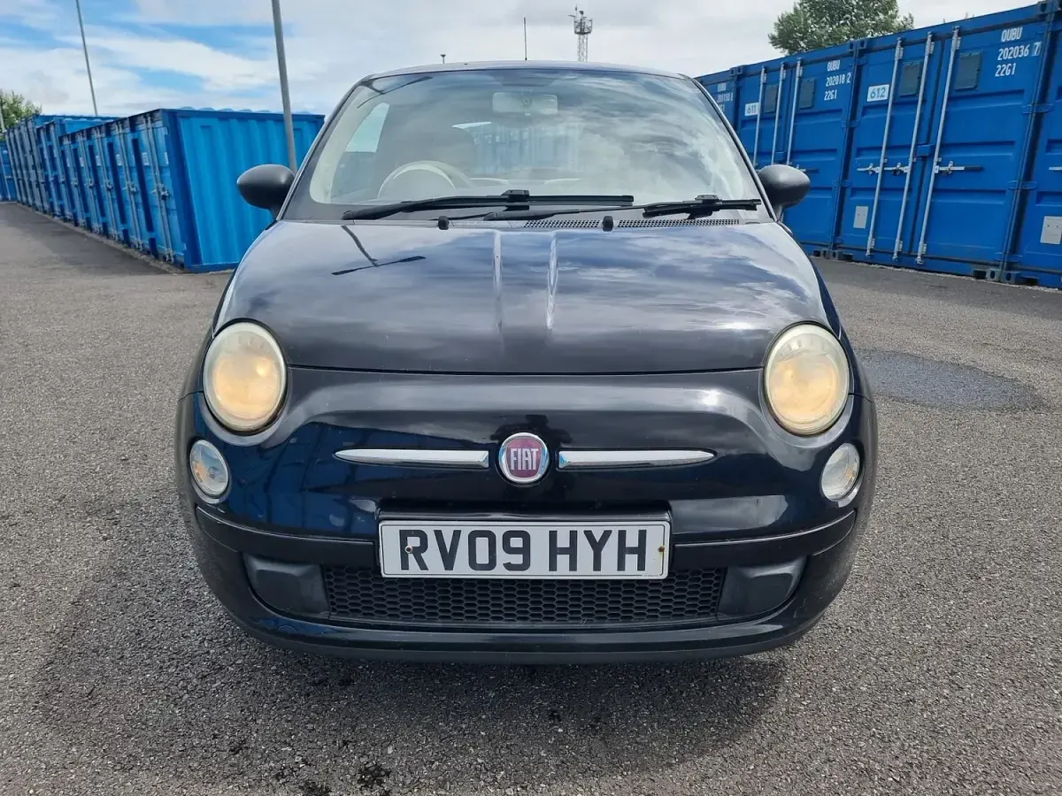 Used Fiat 500 Pop 69 HP (50 kW) 2009 Black Cabriolet