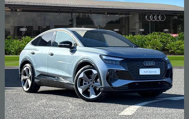 Used Audi Q4 Sportback e-tron Black Edition 210 kW (286 HP) 2025 Blue SUV