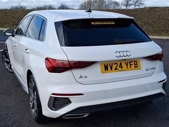 Used Audi A3 S-Line 110 HP (80 kW) 2024 White Hatchback