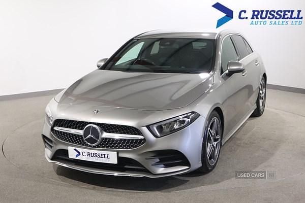 Used Mercedes A200 AMG line 163 HP (119 kW) 2020 Silver Hatchback