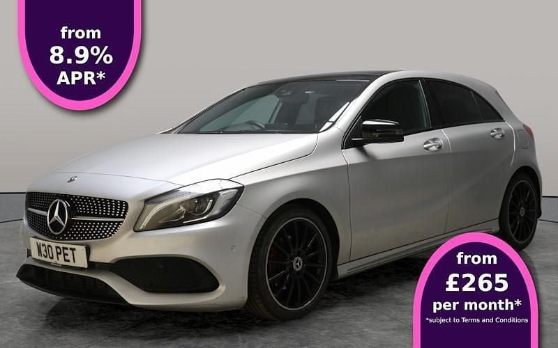 Silver Used 2018 Mercedes A200 AMG Line Premium Plus Hatchback | £14,873 (Fair price) - Image 1/3