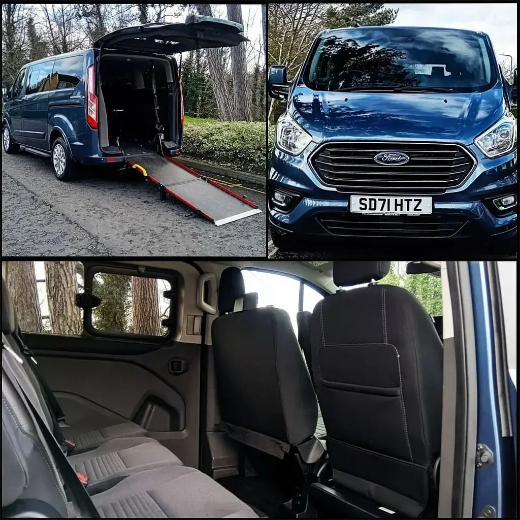 Used Ford Tourneo Custom Titanium 130 HP (95 kW) 2021 Blue Van
