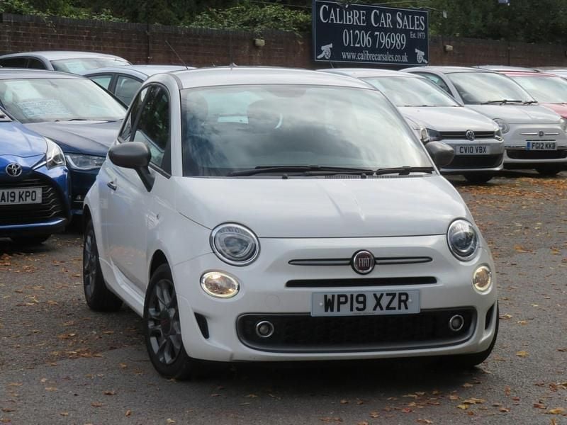 White Used 2019 Fiat 500 S Hatchback | £7,995 (Fair price) - Image 1/4