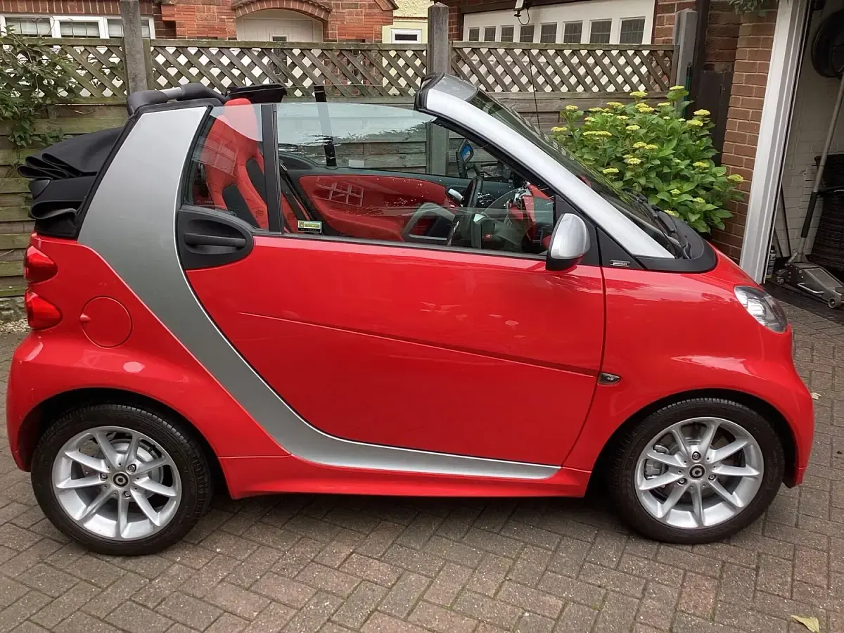 Used Smart ForTwo Cabrio Passion 71 HP (52 kW) 2013 Red Cabriolet