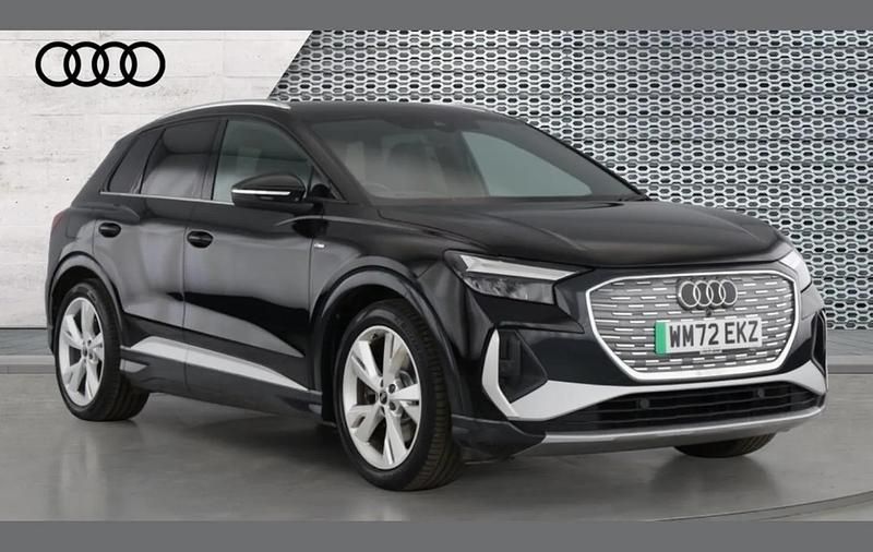 Used Audi Q4 e-tron S-Line 150 kW (204 HP) 2022 Black SUV