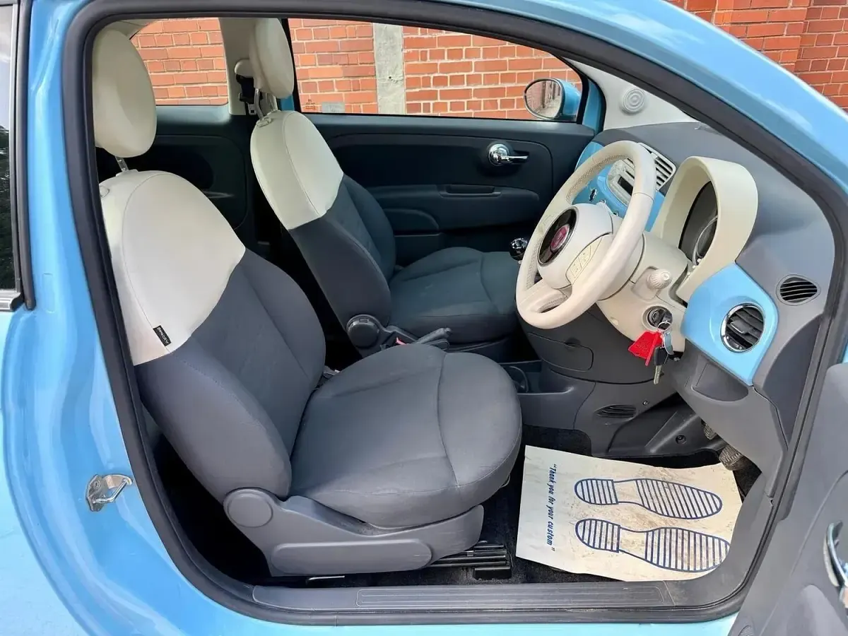 Used Fiat 500 Lounge 69 HP (50 kW) 2012 Blue Hatchback
