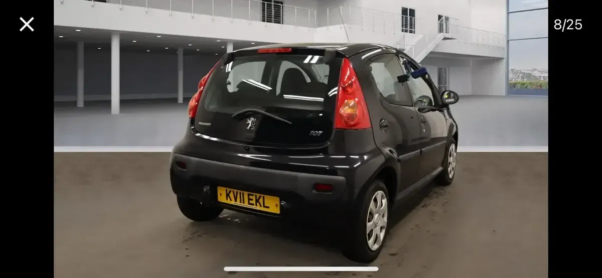 Used Peugeot 107 68 HP (50 kW) 2011 Black Hatchback