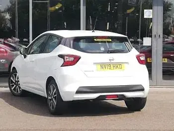 Used Nissan Micra Acenta 90 HP (66 kW) 2019 White Hatchback