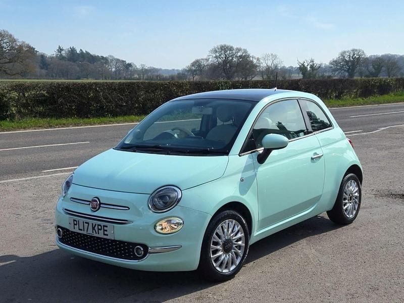 Green Used 2017 Fiat 500 Lounge Hatchback | £3,995 (Good price) - Image 1/4