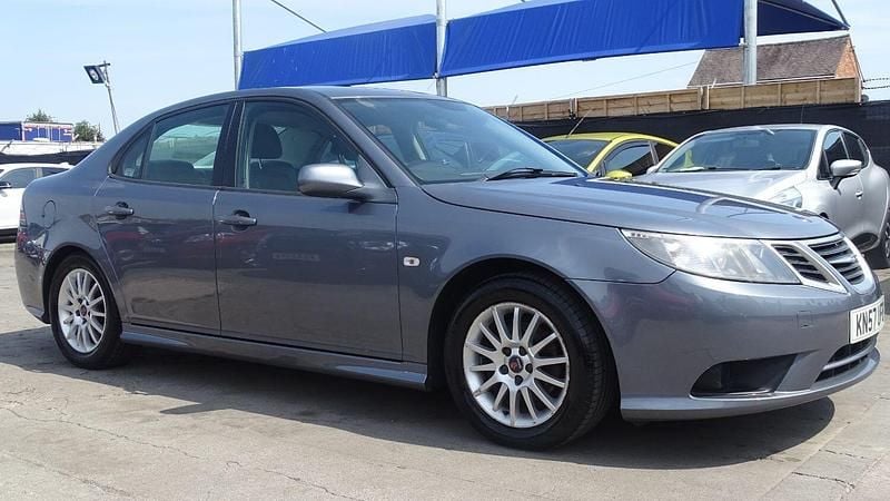Usado Saab 9-3 Linear 150 HP (110 kW) 2008 Cinzento Sedan
