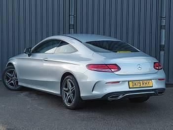 Used Mercedes C220 AMG Line Premium 194 HP (142 kW) 2019 Silver Coupe