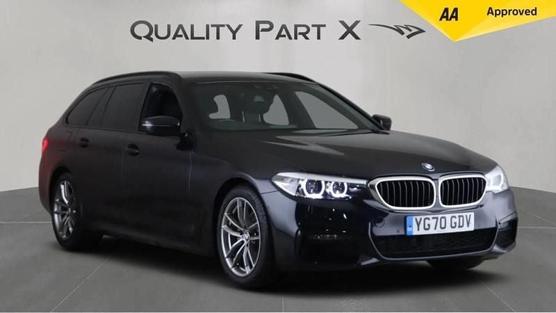 Black Used 2020 BMW 520 M Sport Estate | £21,689 (Good price) - Image 1/4