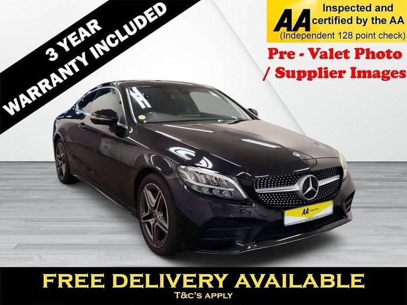 Black Used 2019 Mercedes C200 AMG line Coupe | £19,195 (Fair price) - Image 1/3