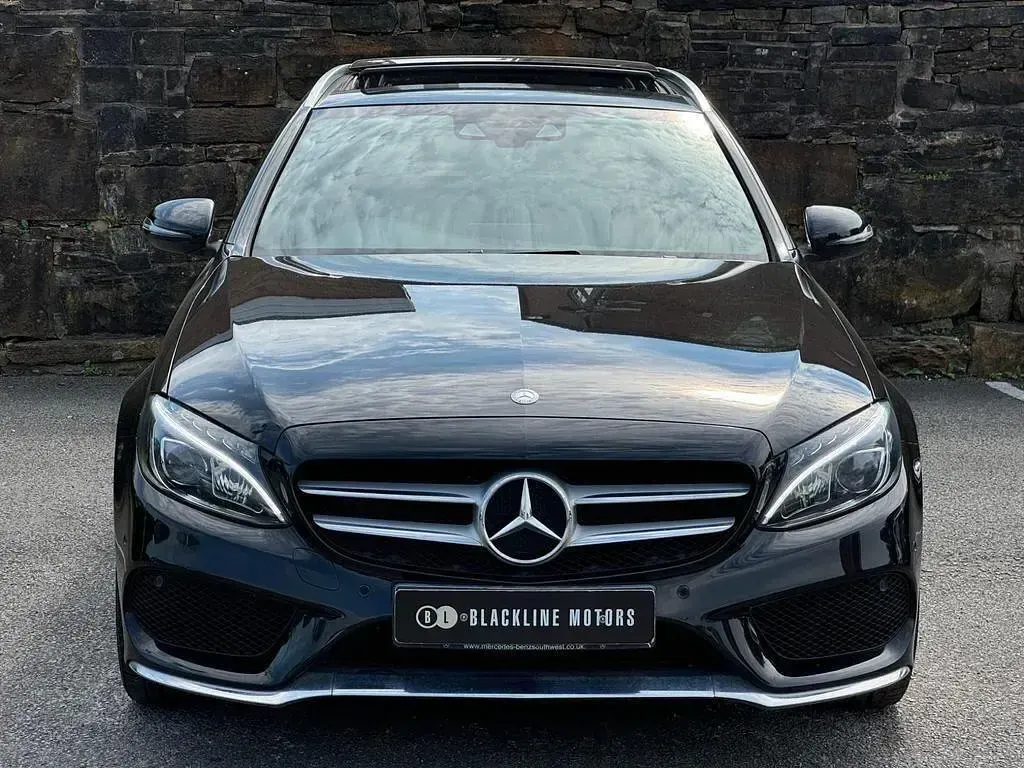 Used Mercedes C250 AMG Line Premium Plus 204 HP (150 kW) 2015 Black Estate